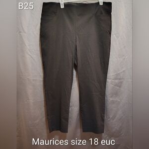 Maurices Women's Black Straight Leg Pants